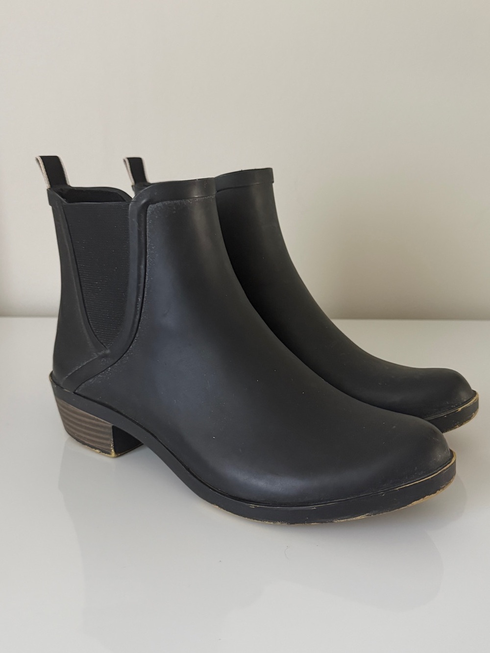 Lucky Brand Black Rain Ankle Boots